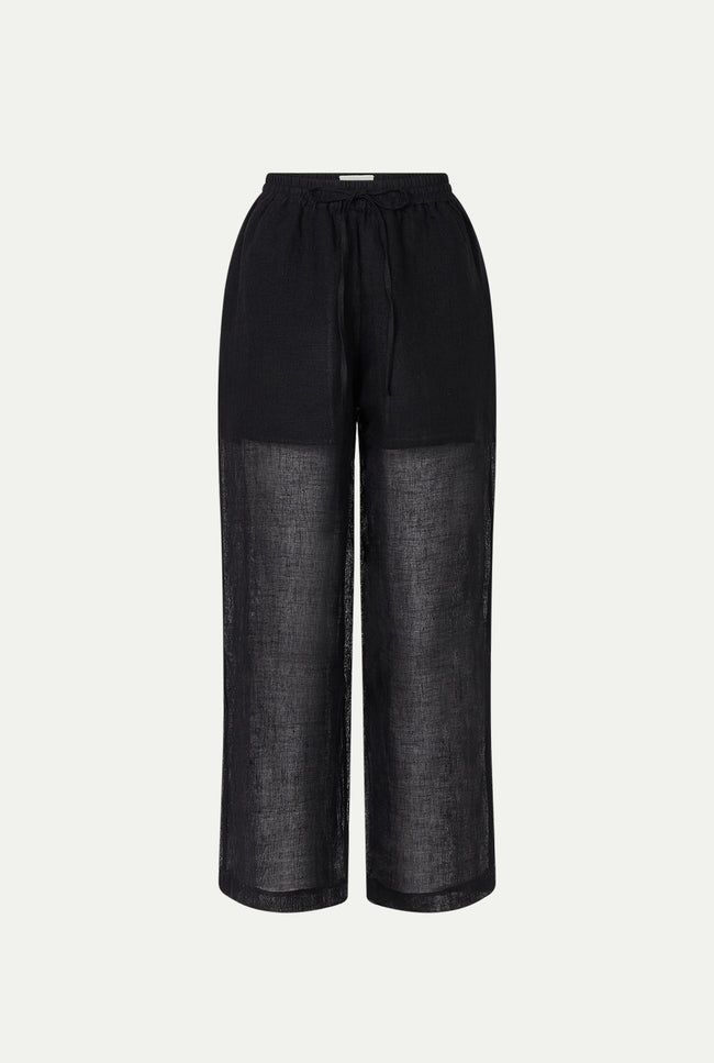 le kasha YAFFA linen pants Black