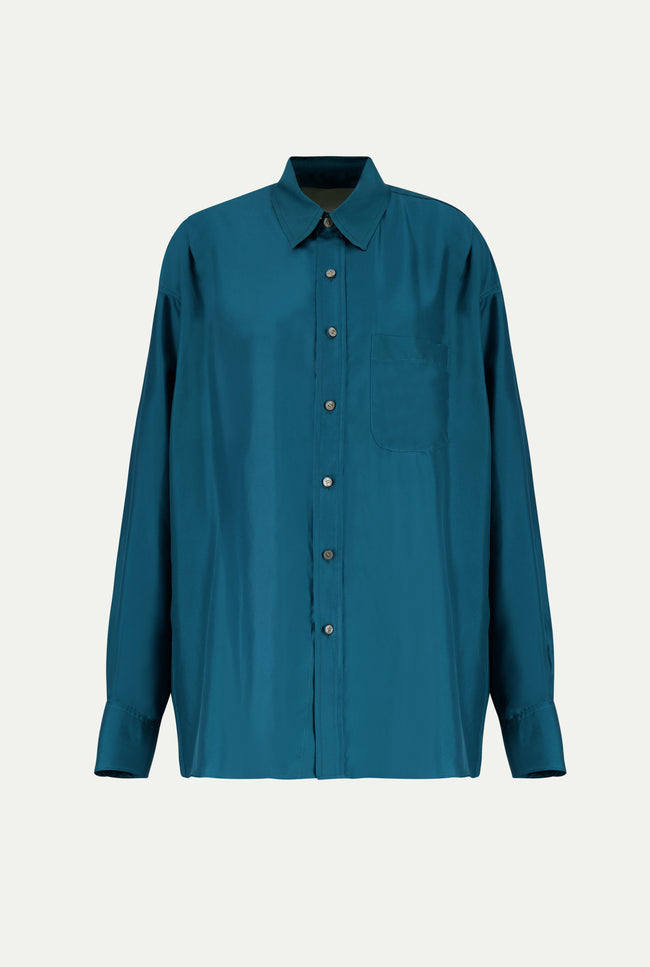 le Kasha ZAGORA Silk Shirt Emeraude