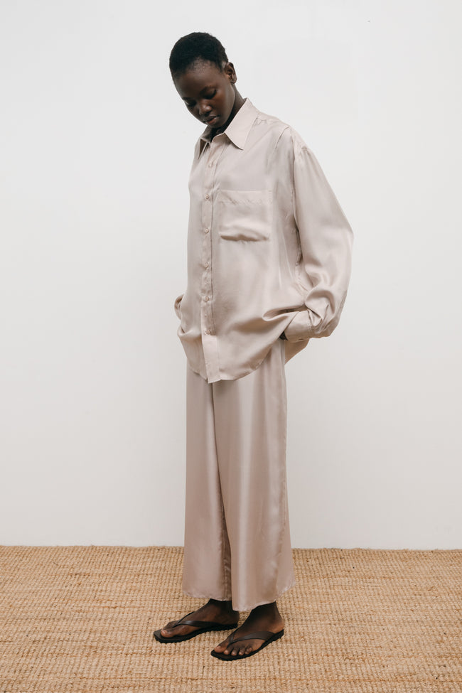 le kasha ZAGORA silk shirt Emeraude