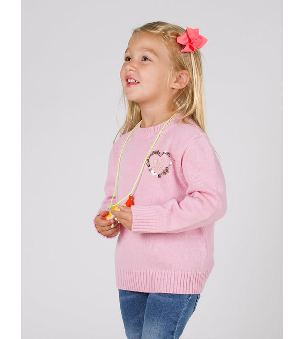Le Lion Kids Petite Crew With Heart Indigo Magnolia