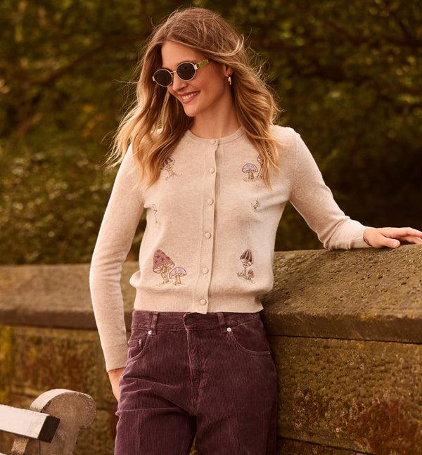 Le Lion Alice Cardigan Biscuit