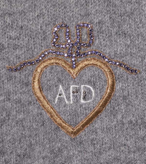Le Lion Amy Cropped Pullover Heather Medium Grey