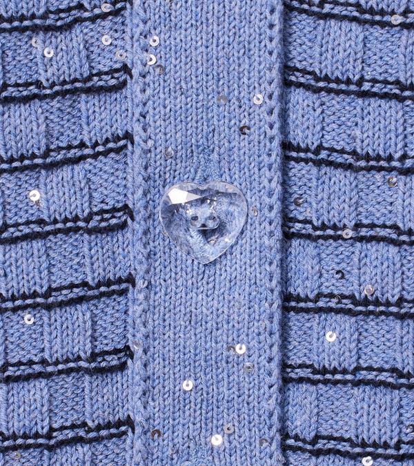 Le Lion Basket Weave Cardigan Putty
