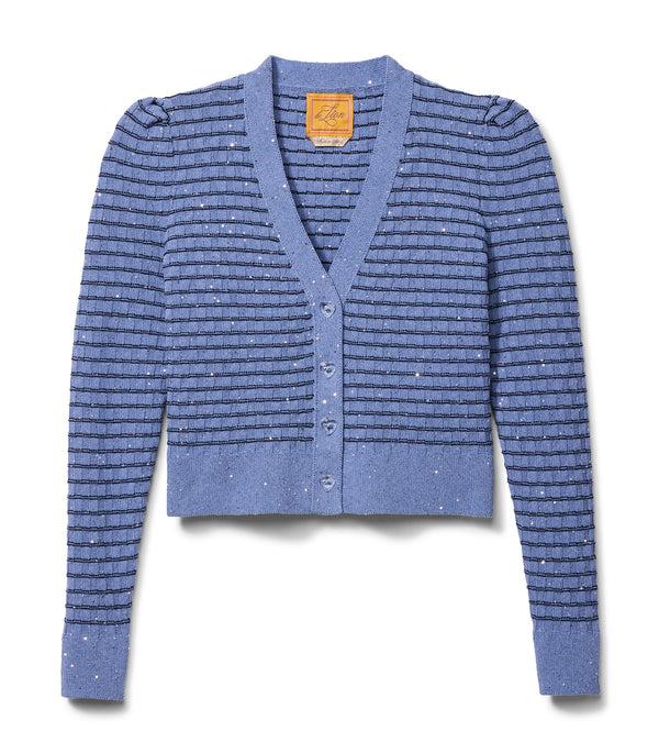 le lion Basket Weave Cardigan Putty