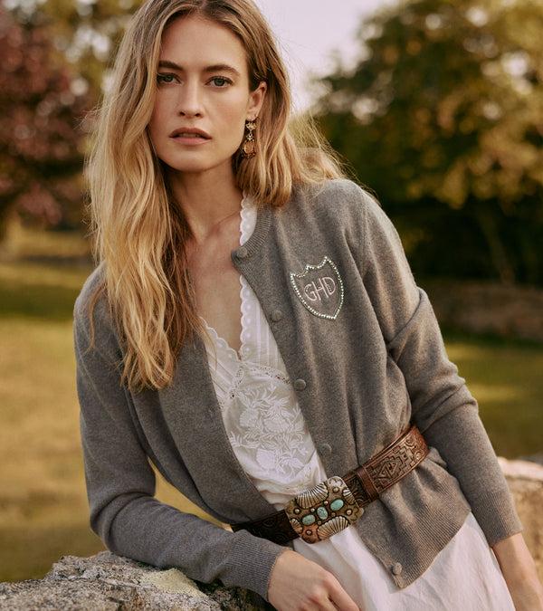 Le Lion Beverly Cardigan Vapor