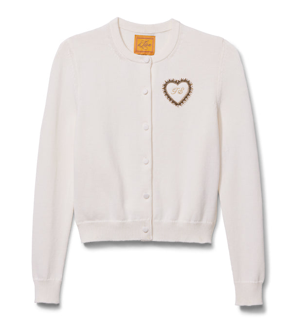 Le Lion Cotton Beverly Cardigan Avocado