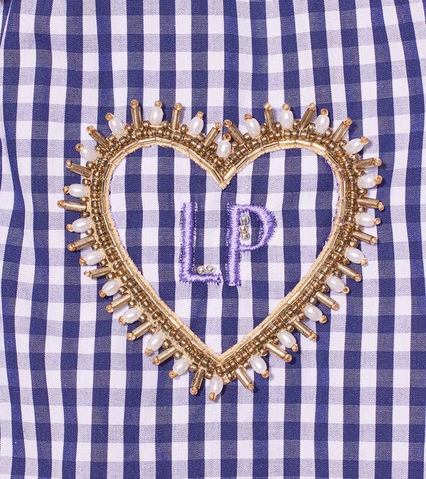 Le Lion Florence Shirt Navy Gingham