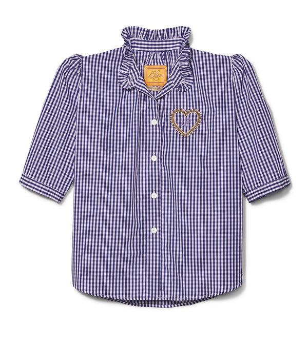 le lion Florence Shirt Navy Gingham