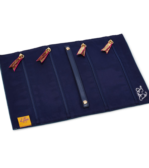 Le Lion Jewelry Roll Sable Black