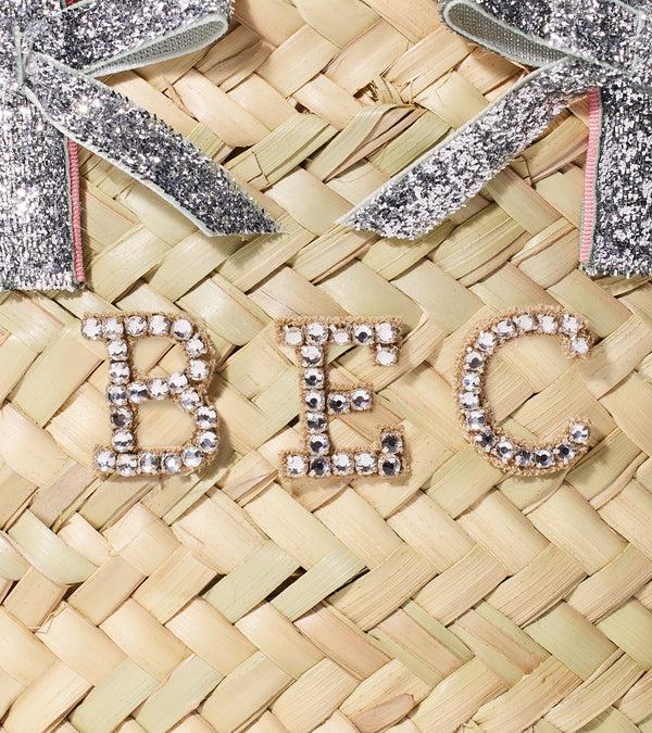 Le Lion Le Mini Straw Tote Natural/Lavender