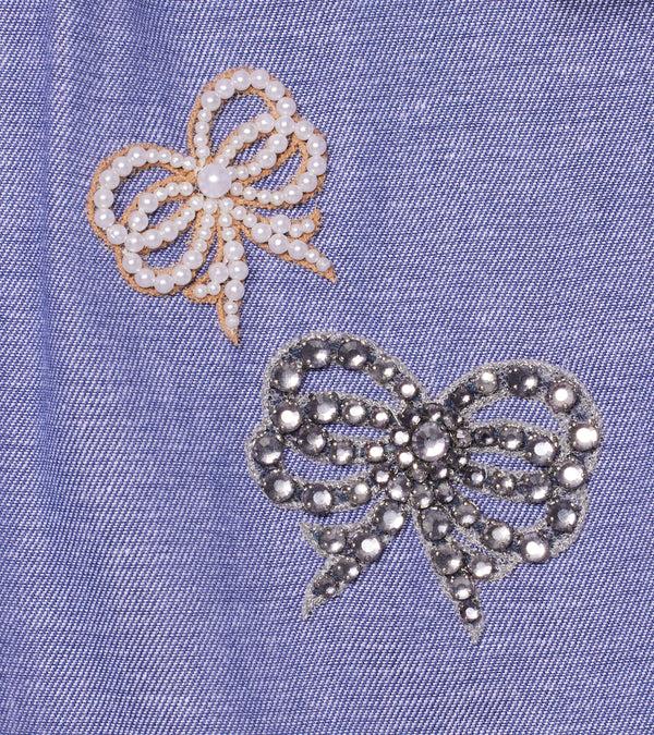 Le Lion Merry Shirt Lavender Stripe