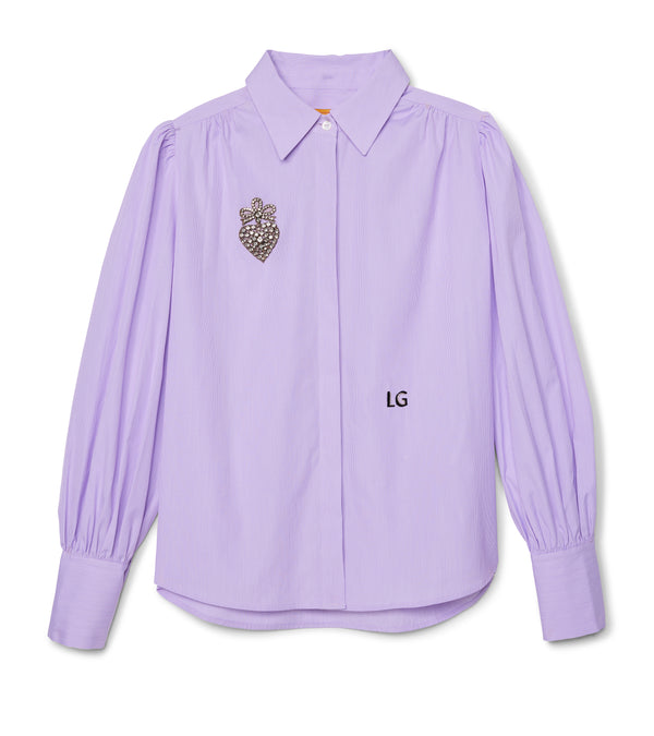 le lion Merry Shirt Lavender Stripe