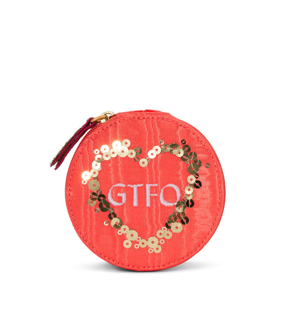 le lion Moiré Le Trinket Case Coral