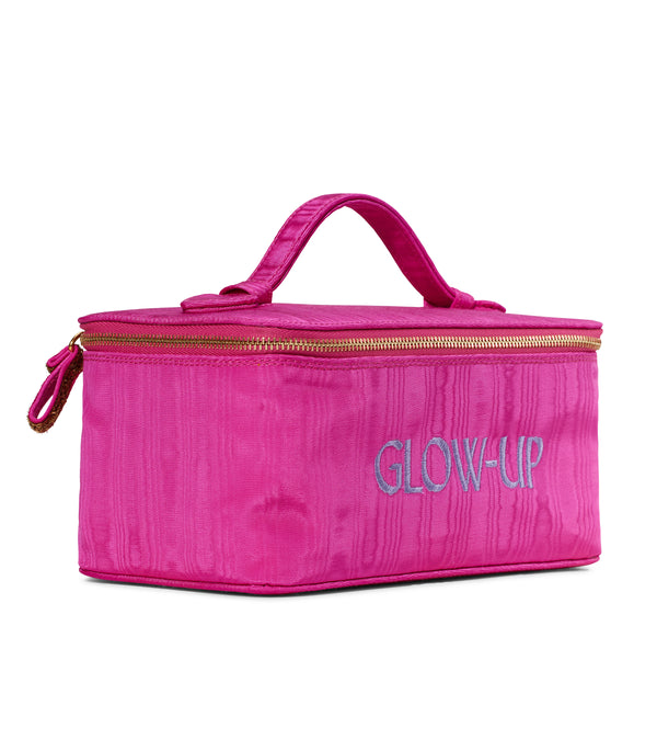 Le Lion Moiré Le Vanity Case Azure Navy