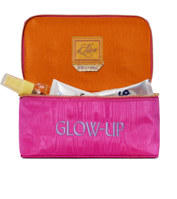 Le Lion Moiré Le Vanity Case Azure Navy