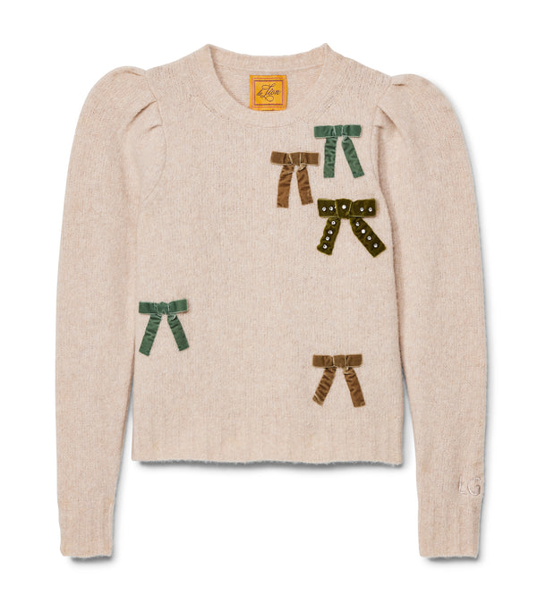 le lion Paris Puff Sleeve With Bows Navy