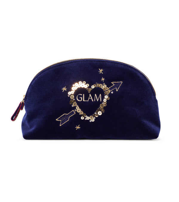 Le Lion Velvet Le Pouch Navy