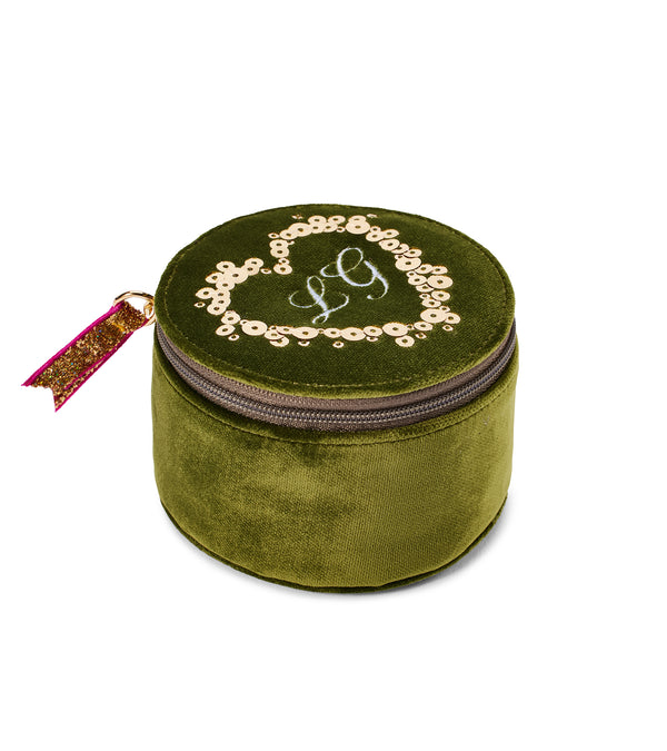 Le Lion Velvet Trinket Case Blush