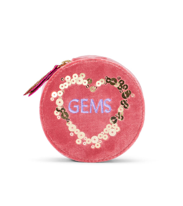 Le Lion Velvet Trinket Case Blush