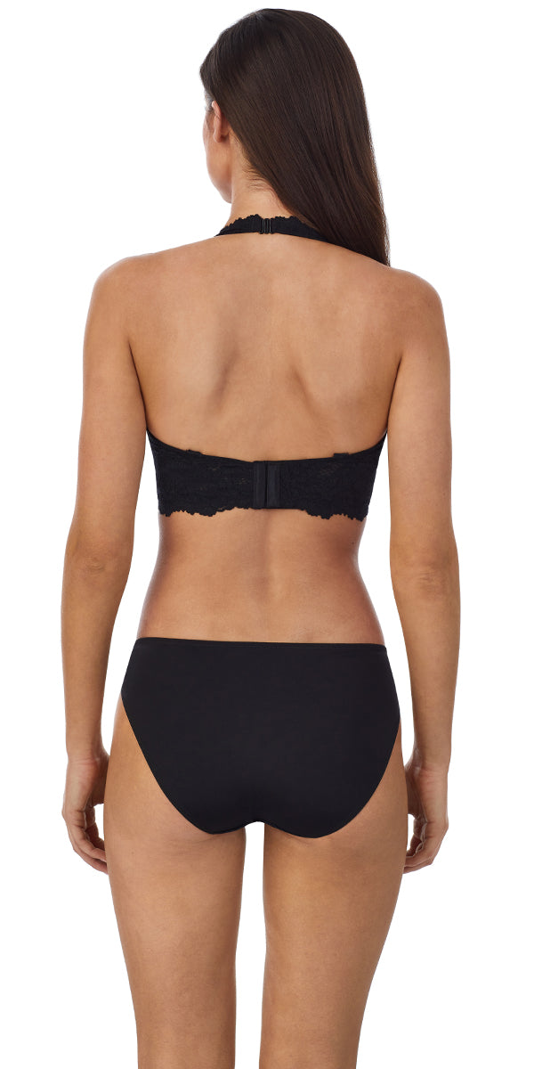 Le Mystere Lace Allure Longline Convertible - Black