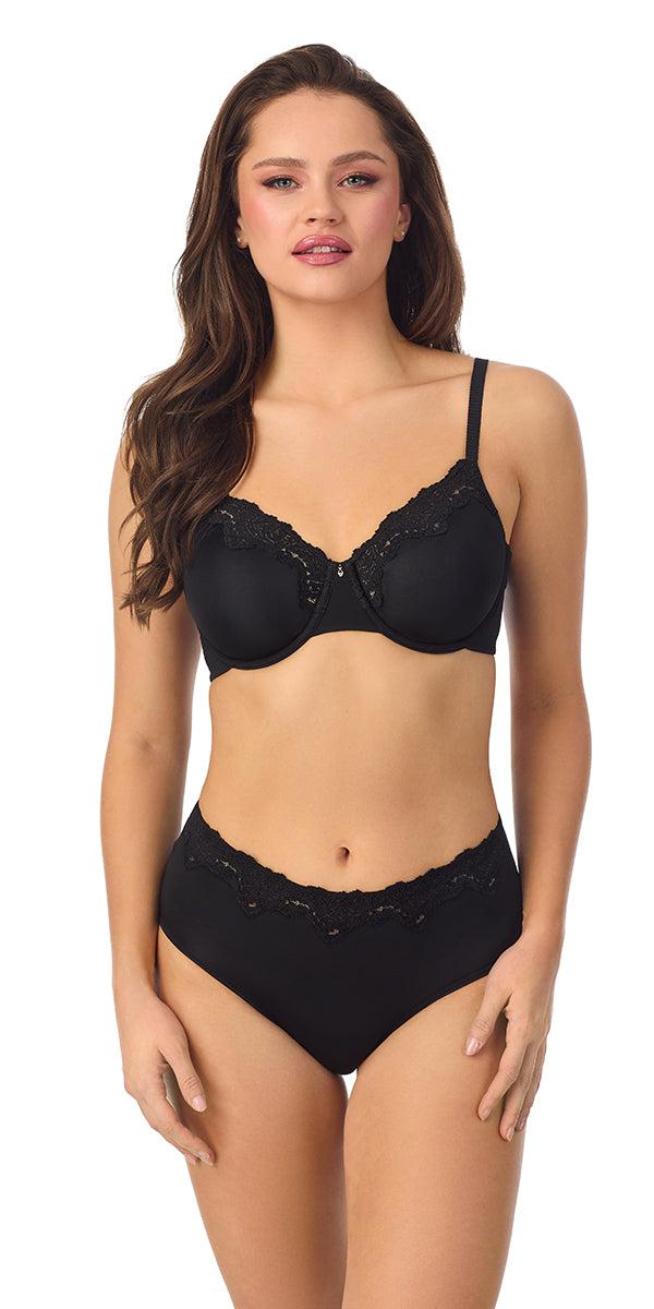 Le Mystere Lace Allure Moulded Unlined - Black