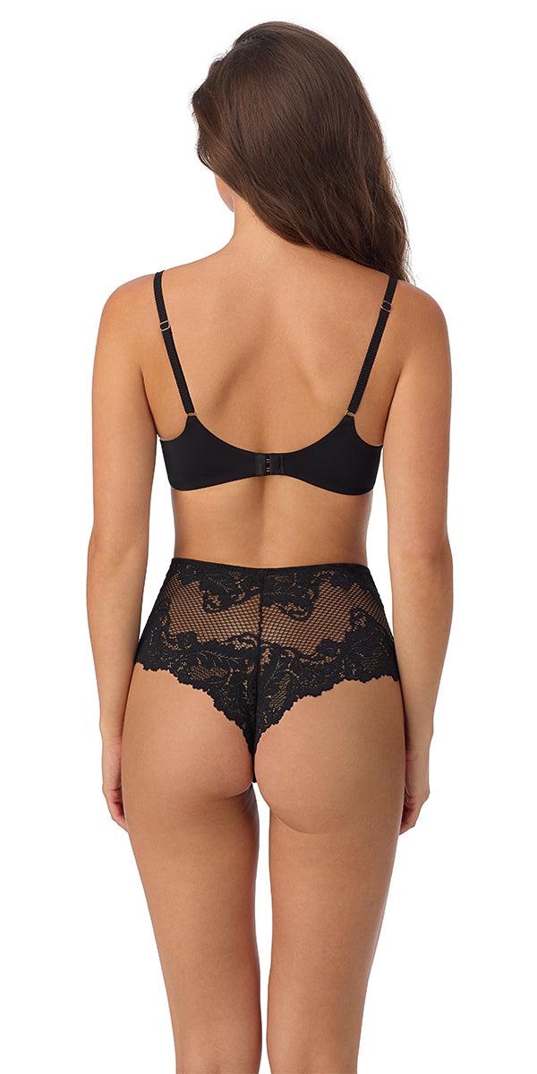 Le Mystere Lace Allure Unlined Bra - Black