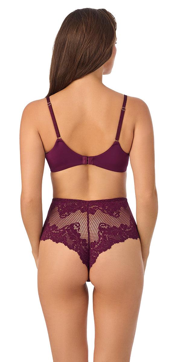 Le Mystere Lace Allure Unlined Bra - Blackberry