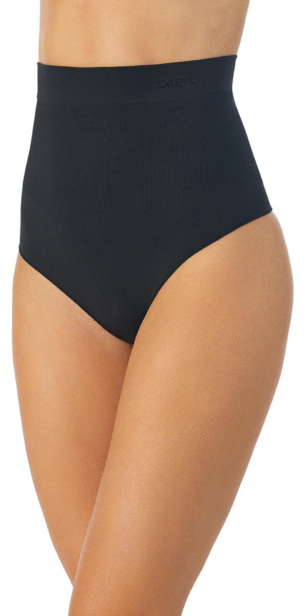 le mystere Seamless Comfort High Waist Thong - Black