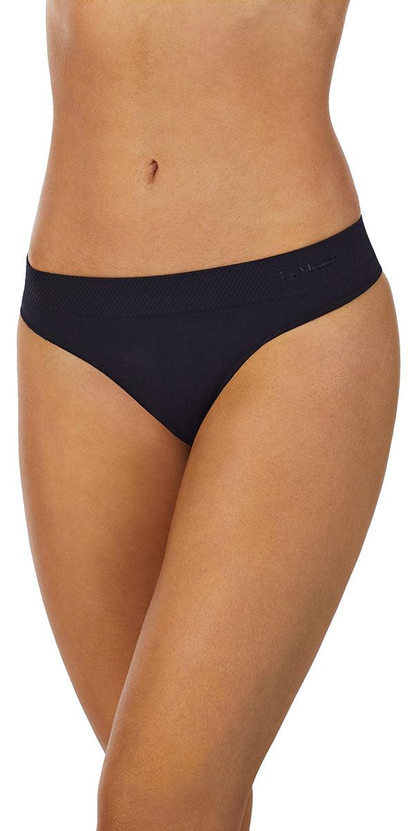 le mystere Seamless Comfort Thong - Black