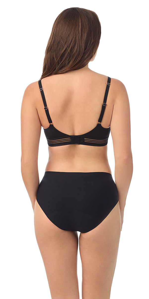 Le Mystere Second Skin Wireless Bra - Black