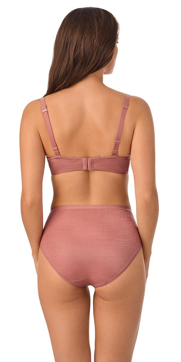 Le Mystere Shimmer Mesh Plunge - Shimmer Blush