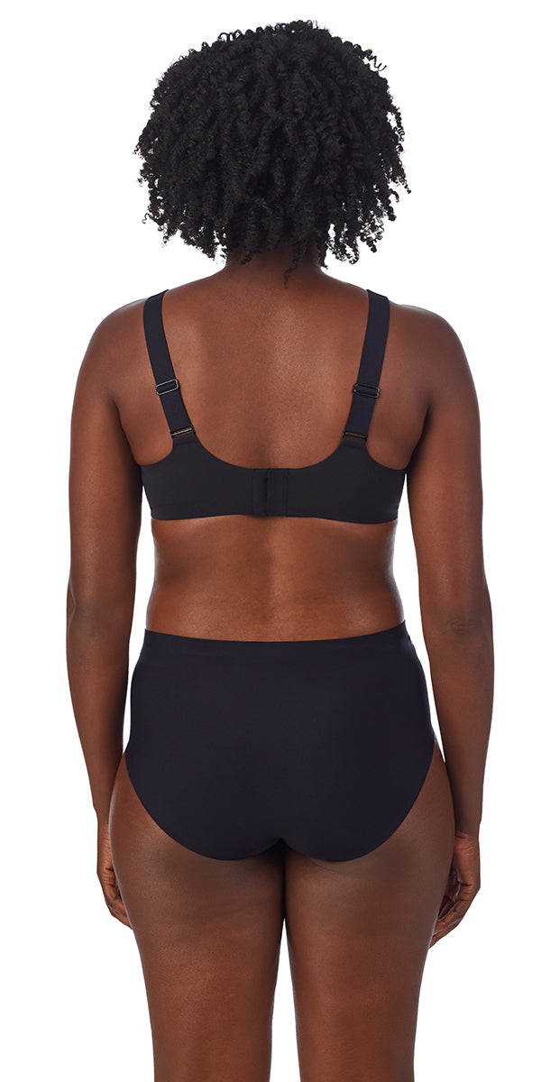 Le Mystere Smooth Shape Unlined Underwire Bra - Black