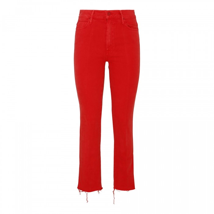 le noir cortina High Waisted Rascal ankle fray jeans