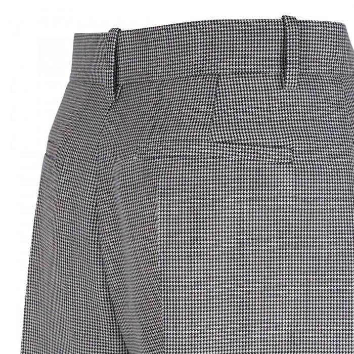 Le Noir Cortina Houndstooth Virgin Wool Blend Pants