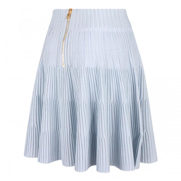 Le Noir Cortina A-line Textured Knit Skirt