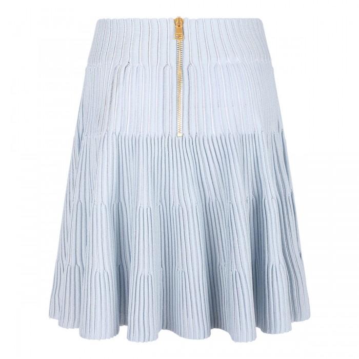 Le Noir Cortina A-line Textured Knit Skirt