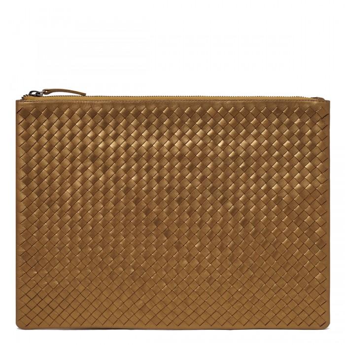 le noir cortina A4 leather pochette