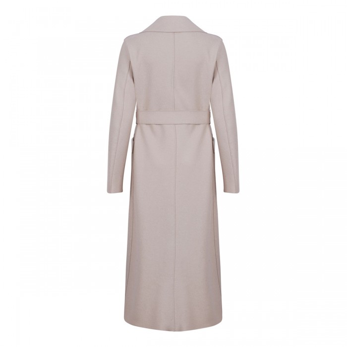 Le Noir Cortina Almond Hue Wool Long Coat