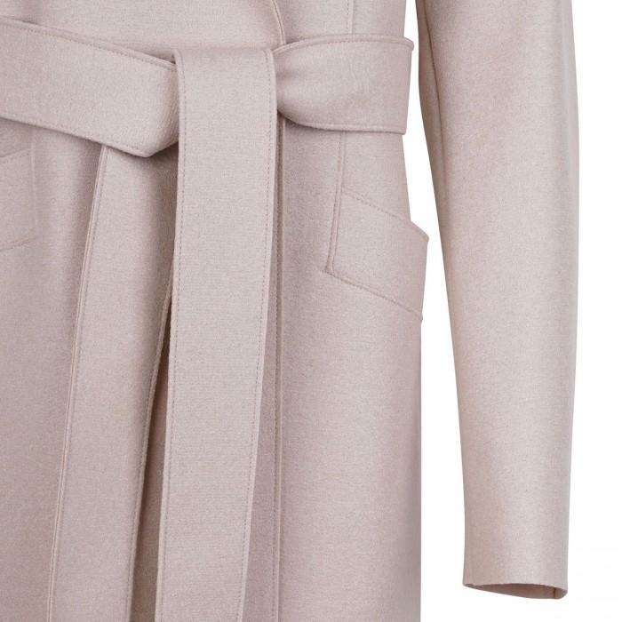 Le Noir Cortina Almond Hue Wool Long Coat