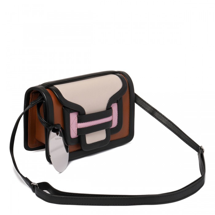Le Noir Cortina Alpha Black And Multicolor Handbag