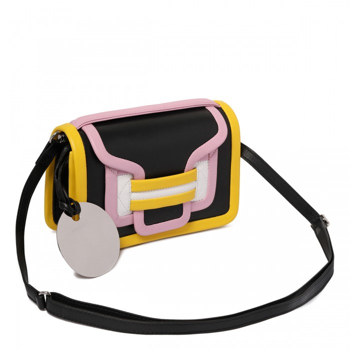 Le Noir Cortina Alpha Black And Multicolor Handbag