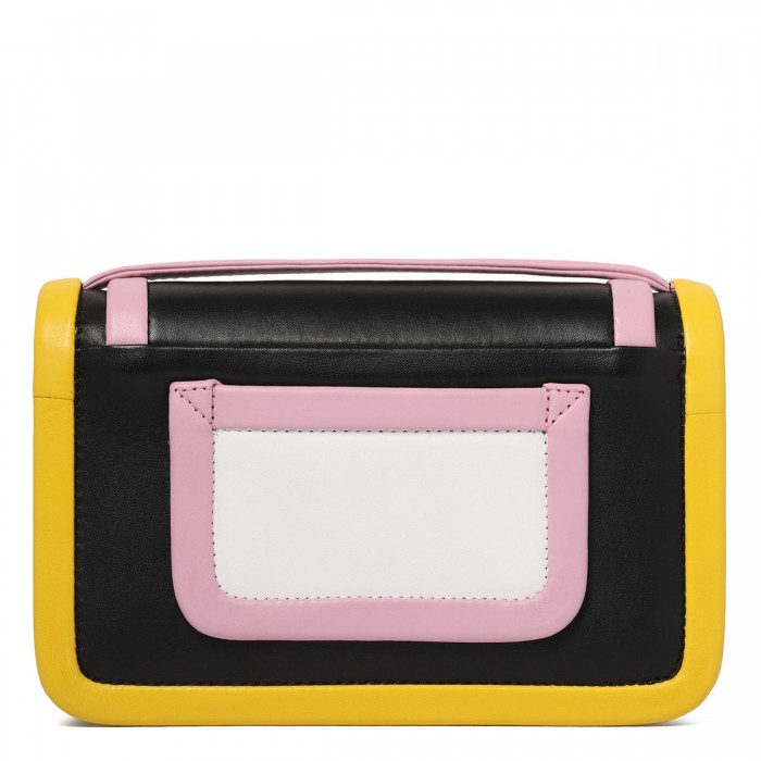 Le Noir Cortina Alpha Black And Multicolor Handbag