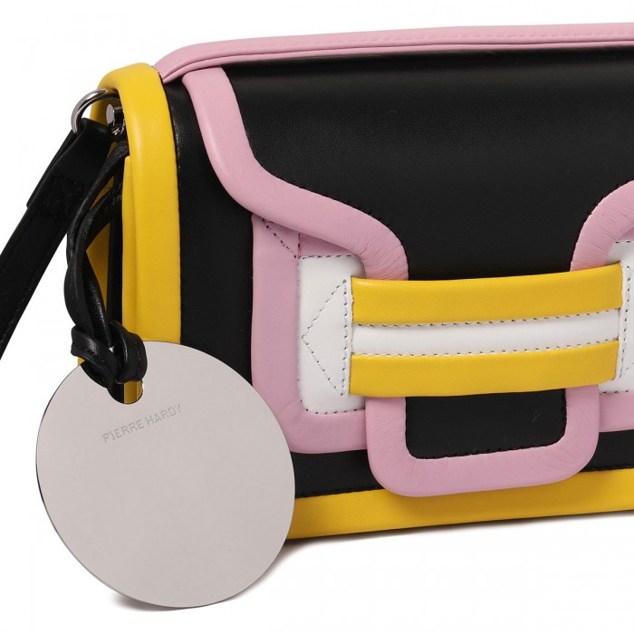 Le Noir Cortina Alpha Black And Multicolor Handbag