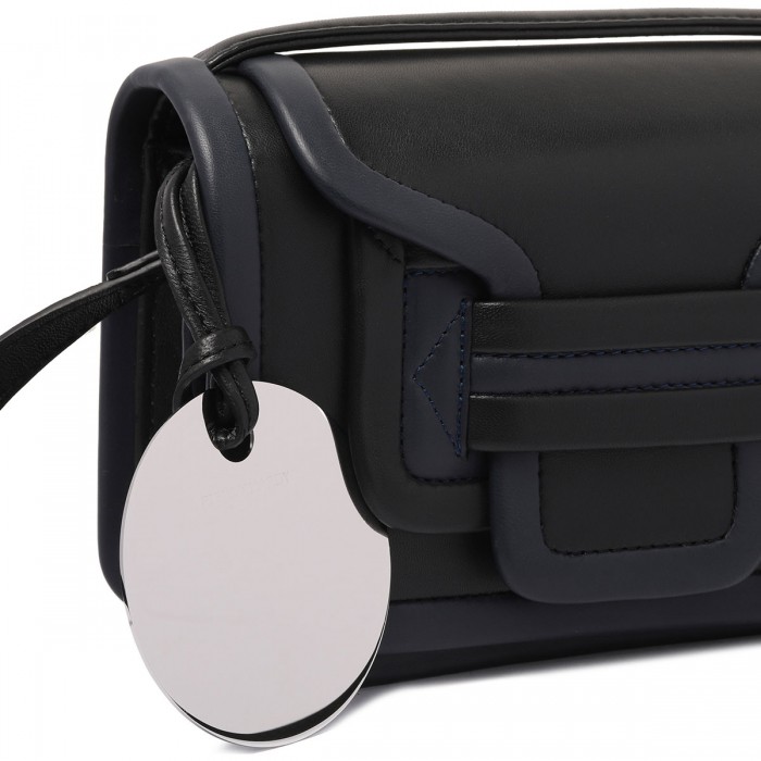 Le Noir Cortina Alpha Black And Navy Handbag