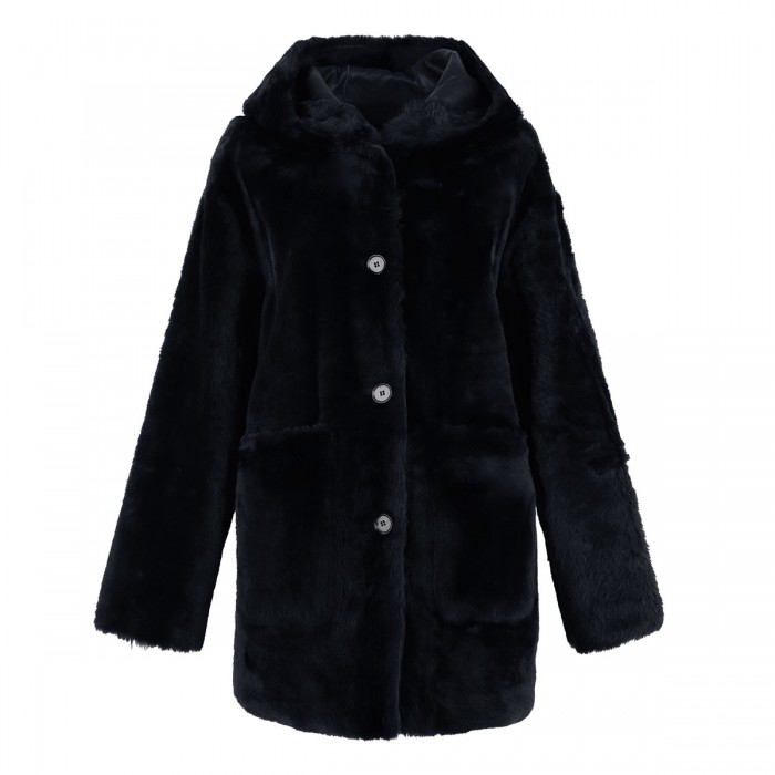 le noir cortina Ambra reversible long jacket