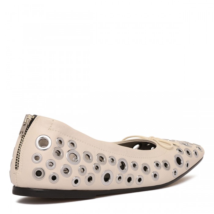 Le Noir Cortina Amy Leather Ballerinas