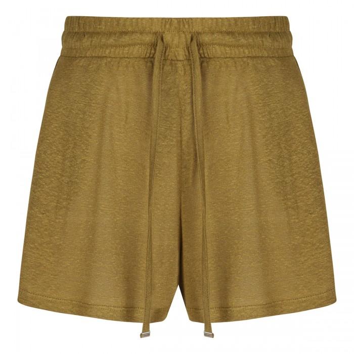 le noir cortina Anthony linen shorts