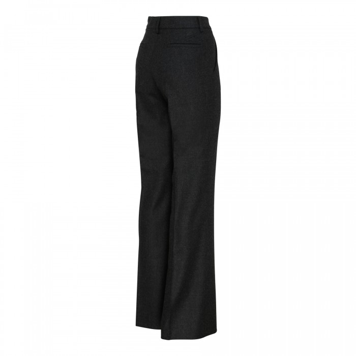 Le Noir Cortina Anthracite Wool-blend Pants
