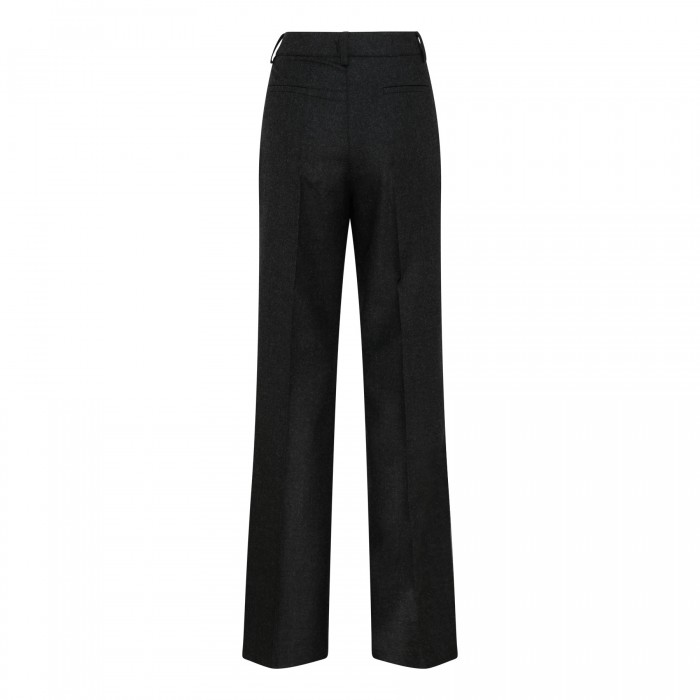 Le Noir Cortina Anthracite Wool-blend Pants