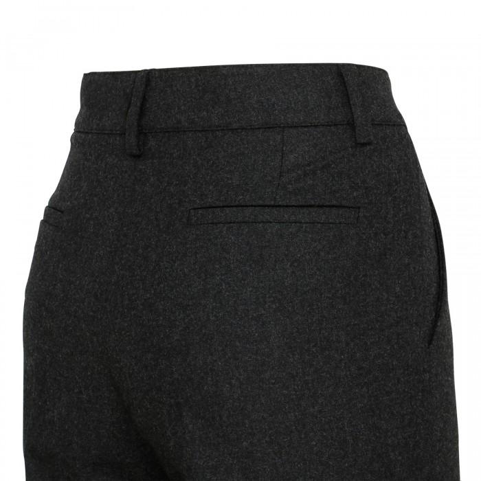 Le Noir Cortina Anthracite Wool-blend Pants